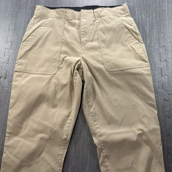 Eddie Bauer Women’s Horizon, Tan Straight Ankle Pants, Size 8 NWOT - Picture 1 of 5